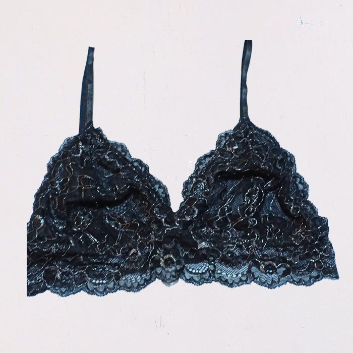 Black Non Padded Luxurious Bra - Snazzy