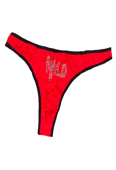 Sexy Red Printed Thong Snazz