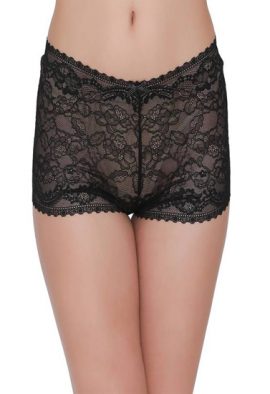 Lovely Floral Laced Sexy Boyshort
