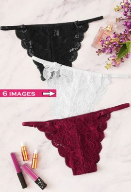 Snazzy All Flirty Value Pack Of 3 Lace G-String