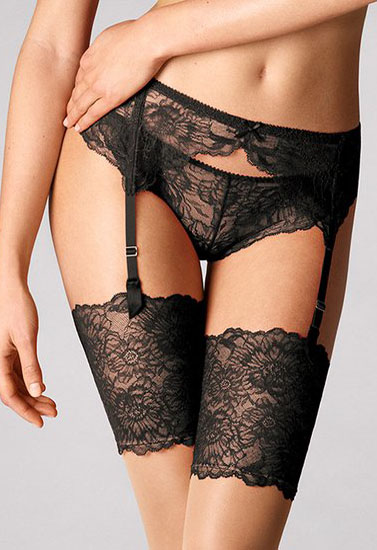 Frilly garter outlet belt