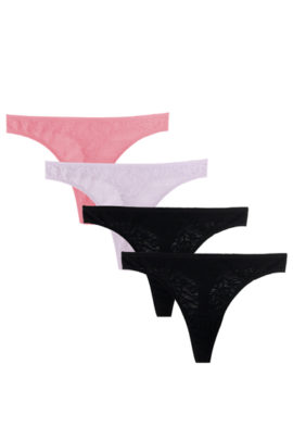 Lace thong panties pack Snazzyway India1