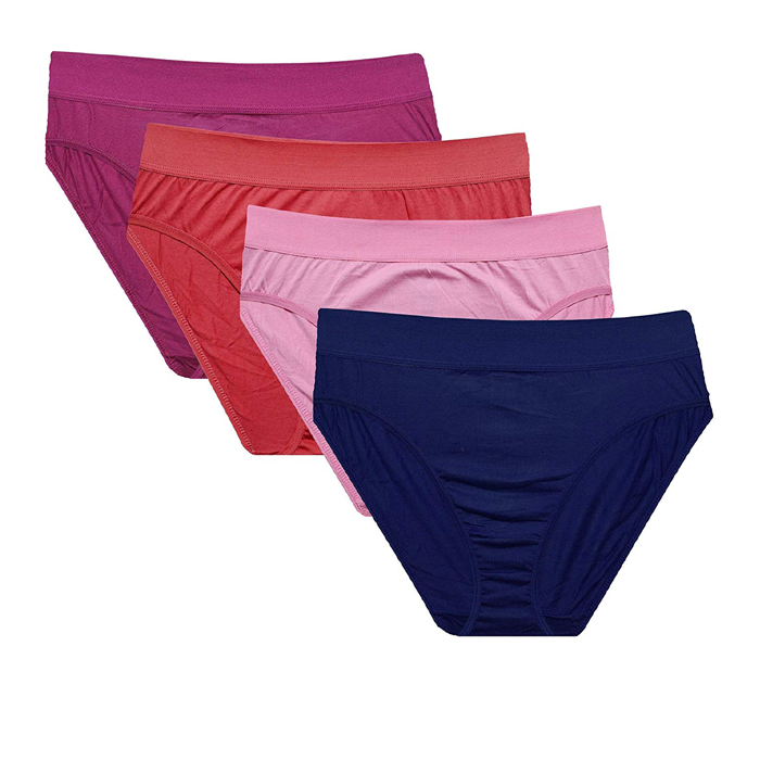 Snazzy Women's Cool Comfort Cotton Brief Panties, 6-Pack