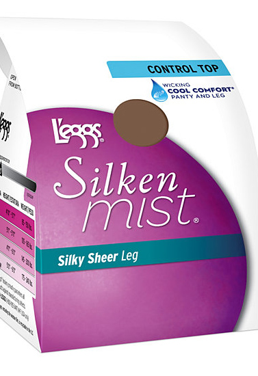 Leggs Womens Silken Mist Silky Sheer Shaper Pantyhose, B, Nude