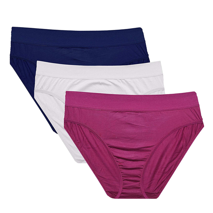 Snazzy Women's Plus Cotton Brief Assorted Panties - 5 Pack