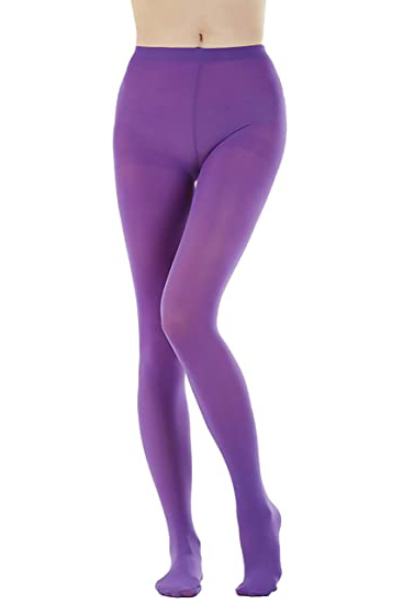 Miss style sheer fantasy purple pantyhose tights