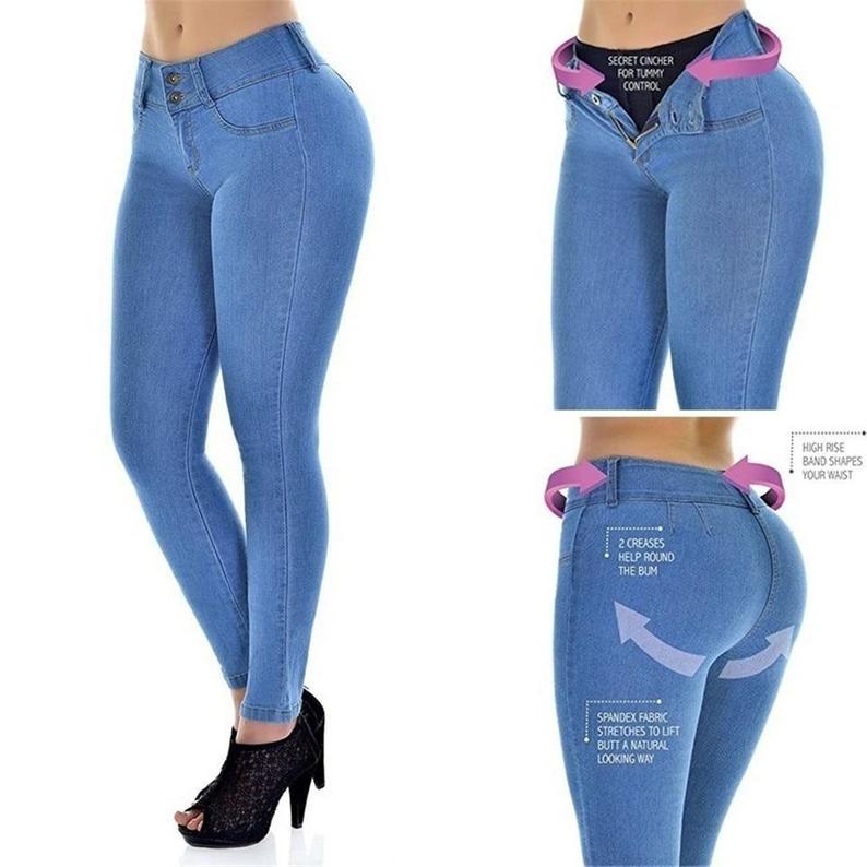 High Waist Denim Jeans |buy| Snazzyway.com| Free Shipping
