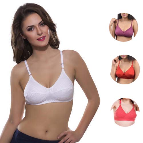 Total Comfort Cotton Bras Pack of 4, Summer bra packs, Discounted