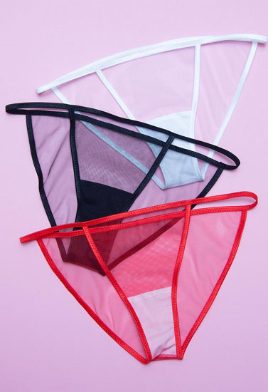Fully transparent very sexy panties pack of 3