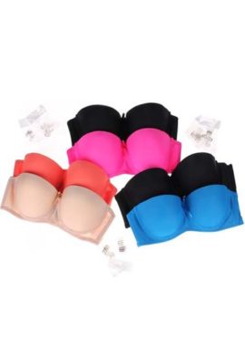 2 pack demi cup padded underwired push up bra