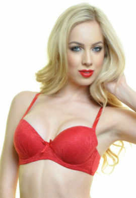 2 PACK Full Coverage Light Padded wirefree Lace Bra