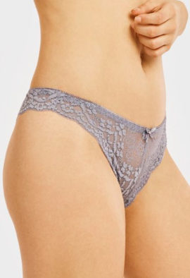 2 Pack Sexy Cheeky Back Lace Thong Panties
