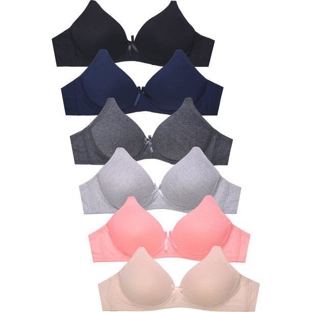 2 pack non wired Padded comfort bra