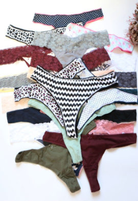 7 Pack Sexy thong Panties Variety Pack