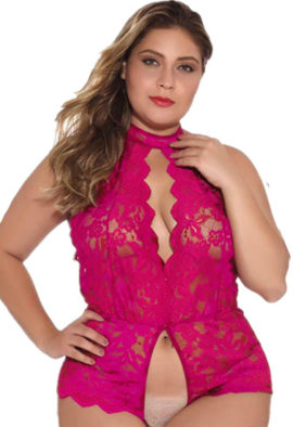 French Diana plus size sexy lace lingerie2