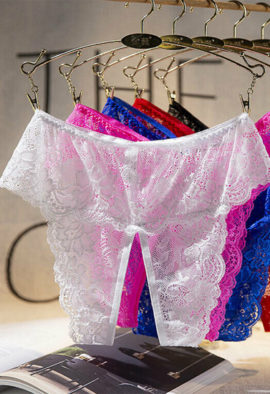 4XL-5XL French Daina open crotch lace panty
