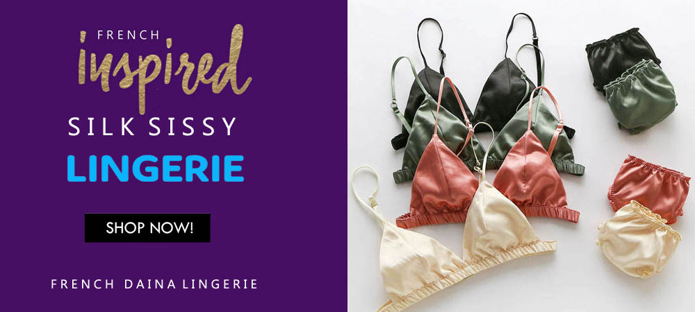 Silk satin lingerie for men - French Daina Lingerie