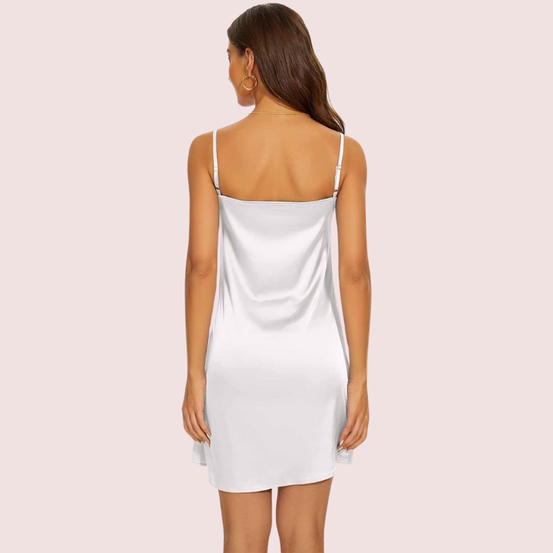Women's Silky Tank Top Slip Dress Adjustable Straps