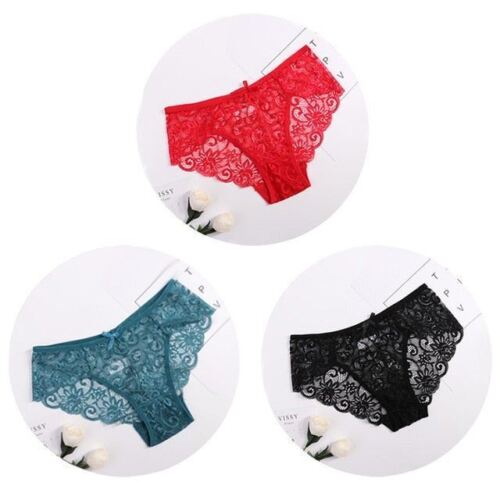 Women's Floral Bow Lace Panties Pack, Snazzyway