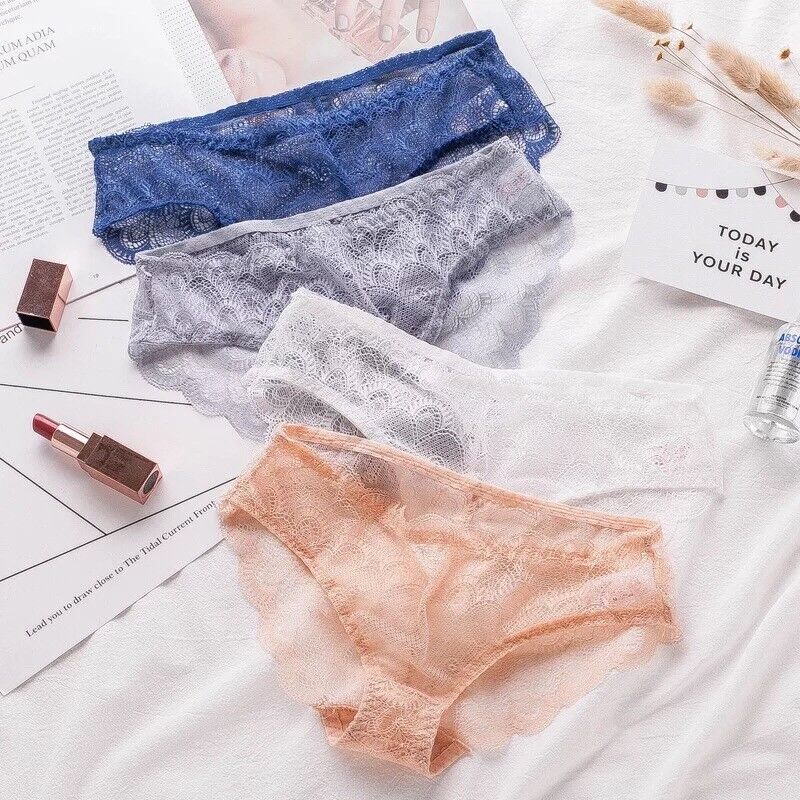 Sexy Sheer Lace Bikini Brief Undies Pack