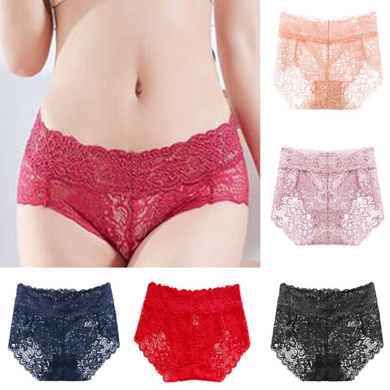 Sexy Lace High Waist Underwear Pack