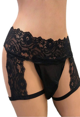 Men's Sissy Lace Thong for Valentine's Gift