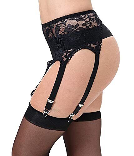 Lace Garter Belt with Six Straps- Sexy Lingerie
