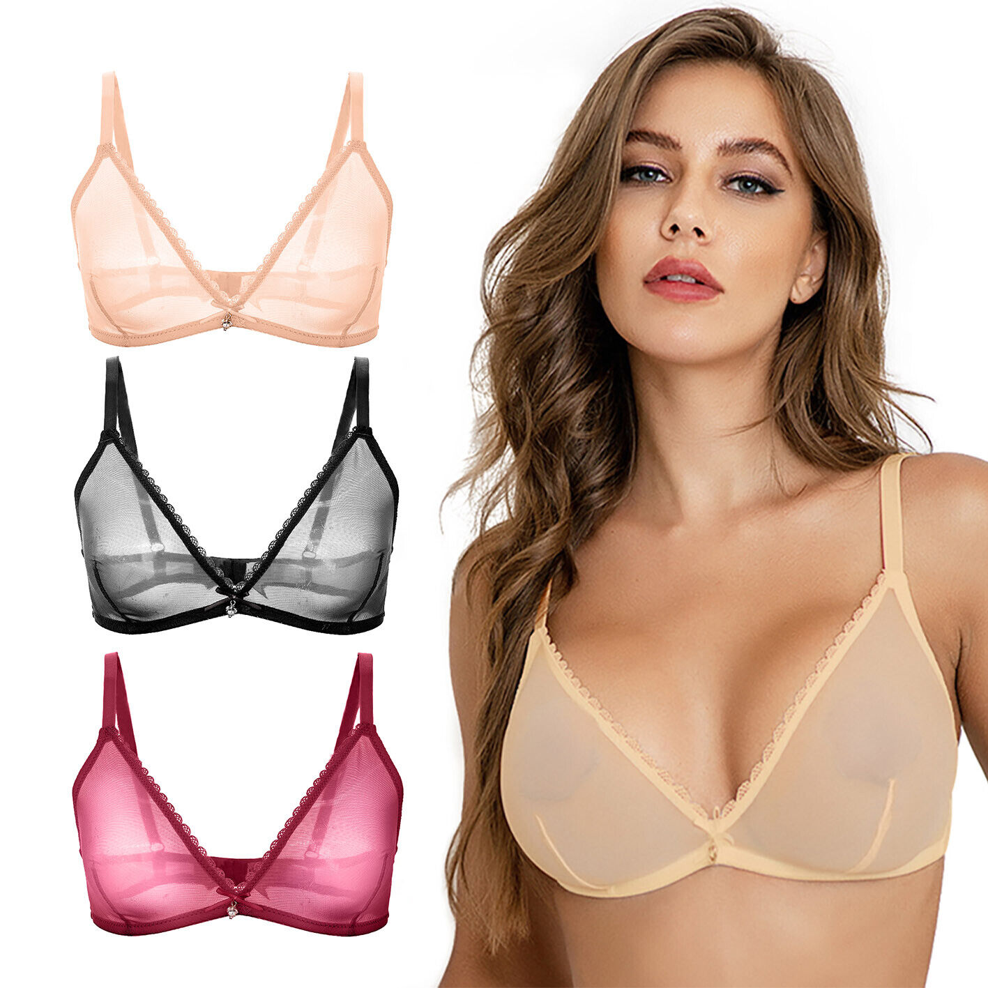 See-Through Wire-Free Bra Pack (2-Pack)