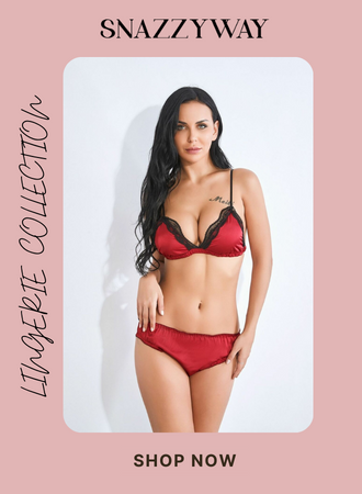 Pure cotton very comfortable red bra panty set