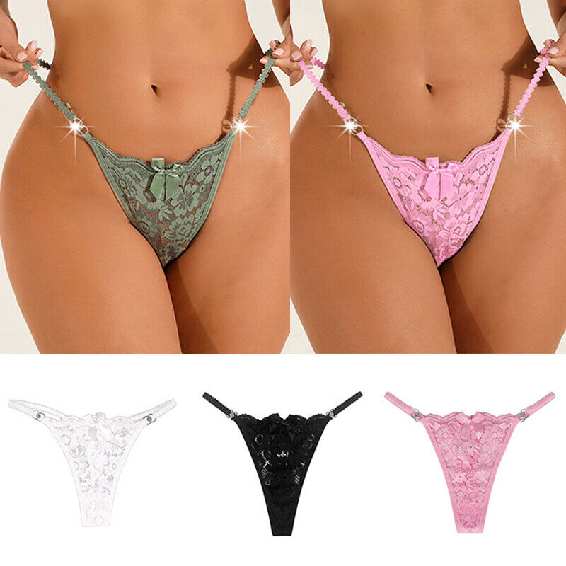 Assorted Colors Lace G-String Pack of 4