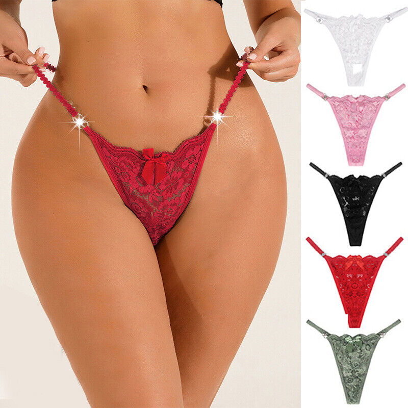 Assorted Colors Lace G-String Pack of 4