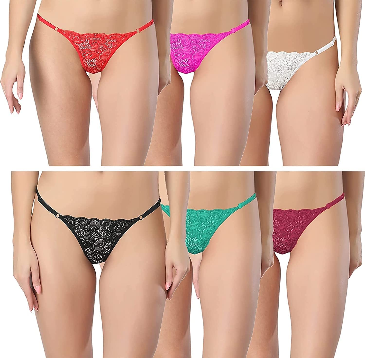 Women's Lace G-String Set - Pack of 4