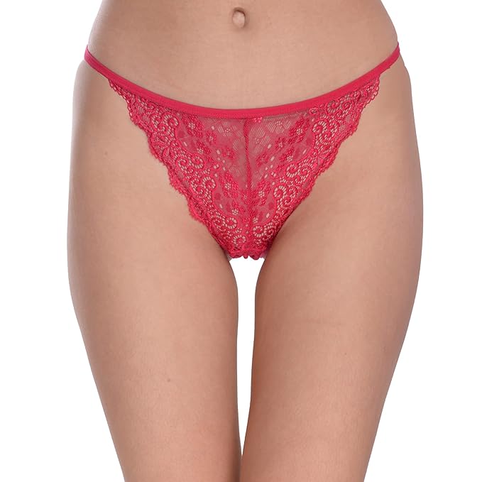 Women's Transparent Lace G-String Duo