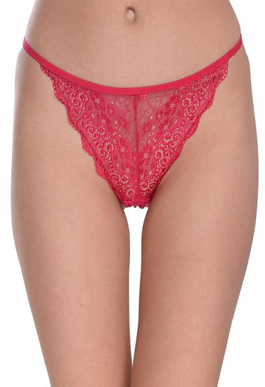 Women's Transparent Lace G-String Duo