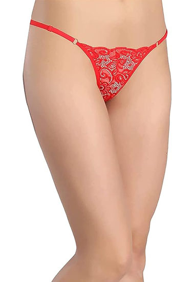 Women's Lace G-String Set - Pack of 4