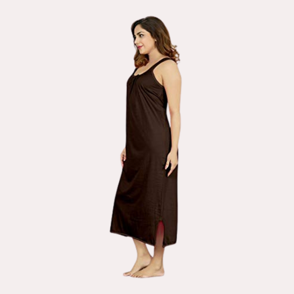 Women's Long Cotton Nightgown Slip