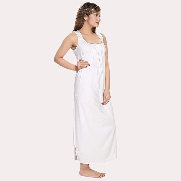Comfortable Maxi Cotton Nighty Gown