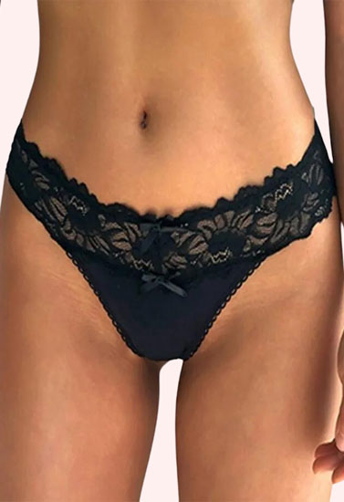 Women's Sexy Lace Underwear Thong (Set of 3)