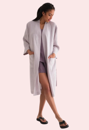 Elegance and Comfort in Premium Linen Robe