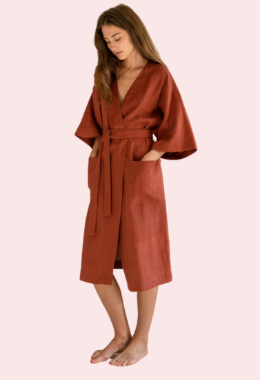 Luxurious Organic Cotton Sleeveless Robe