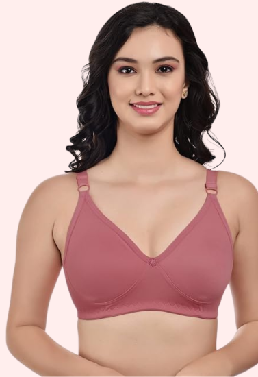 Women's Cotton Non-Padded Wire-Free Bra Pack of 3